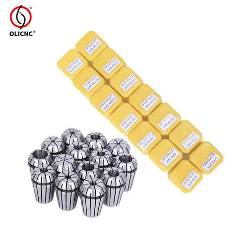 ER20-14PCS弹簧夹头套装CNC雕刻机和铣削车床工具工作雕刻夹头