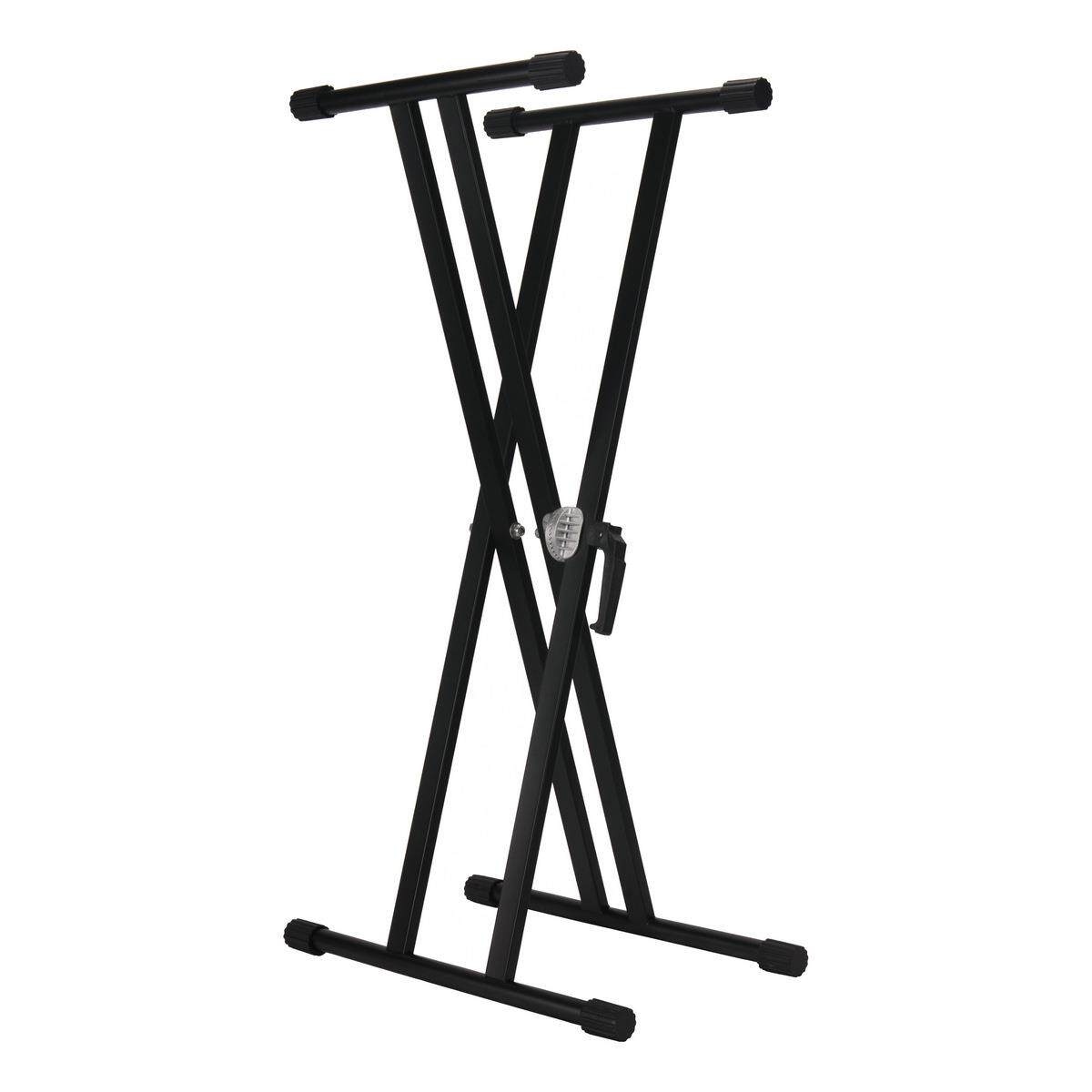 双管加厚X型电子琴架合成器架齿轮调节金属折叠电钢琴键盘支架