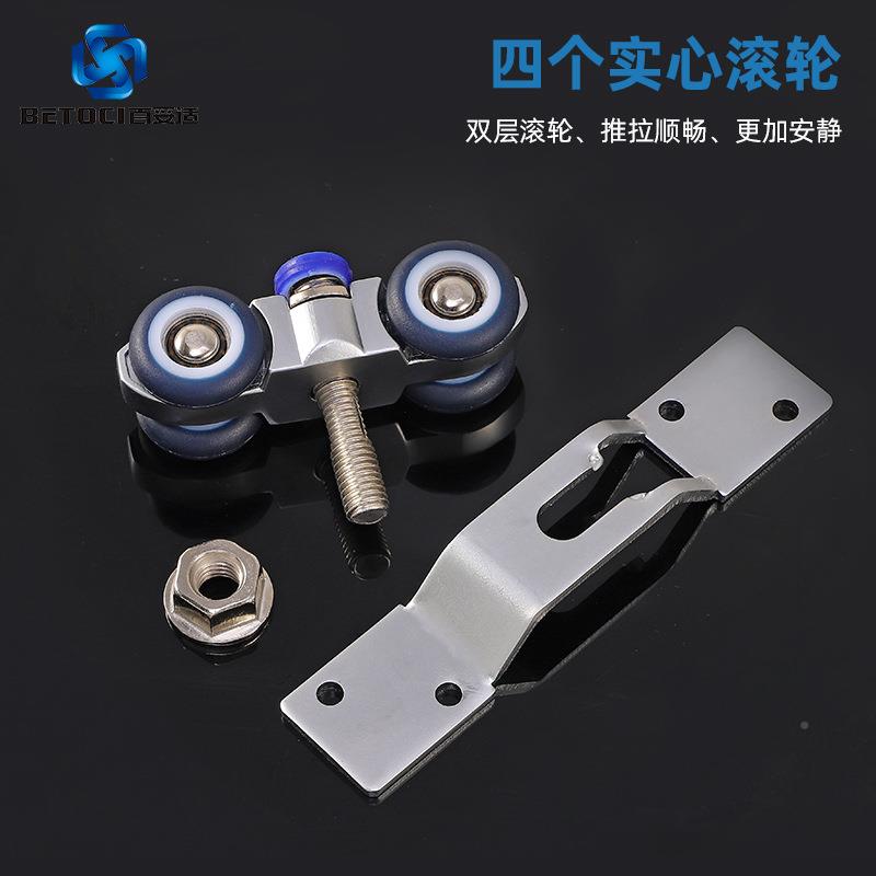 导隔断折叠门滑房门移门轨滑轨重型五金无吊下轨BPN推拉门吊轨道