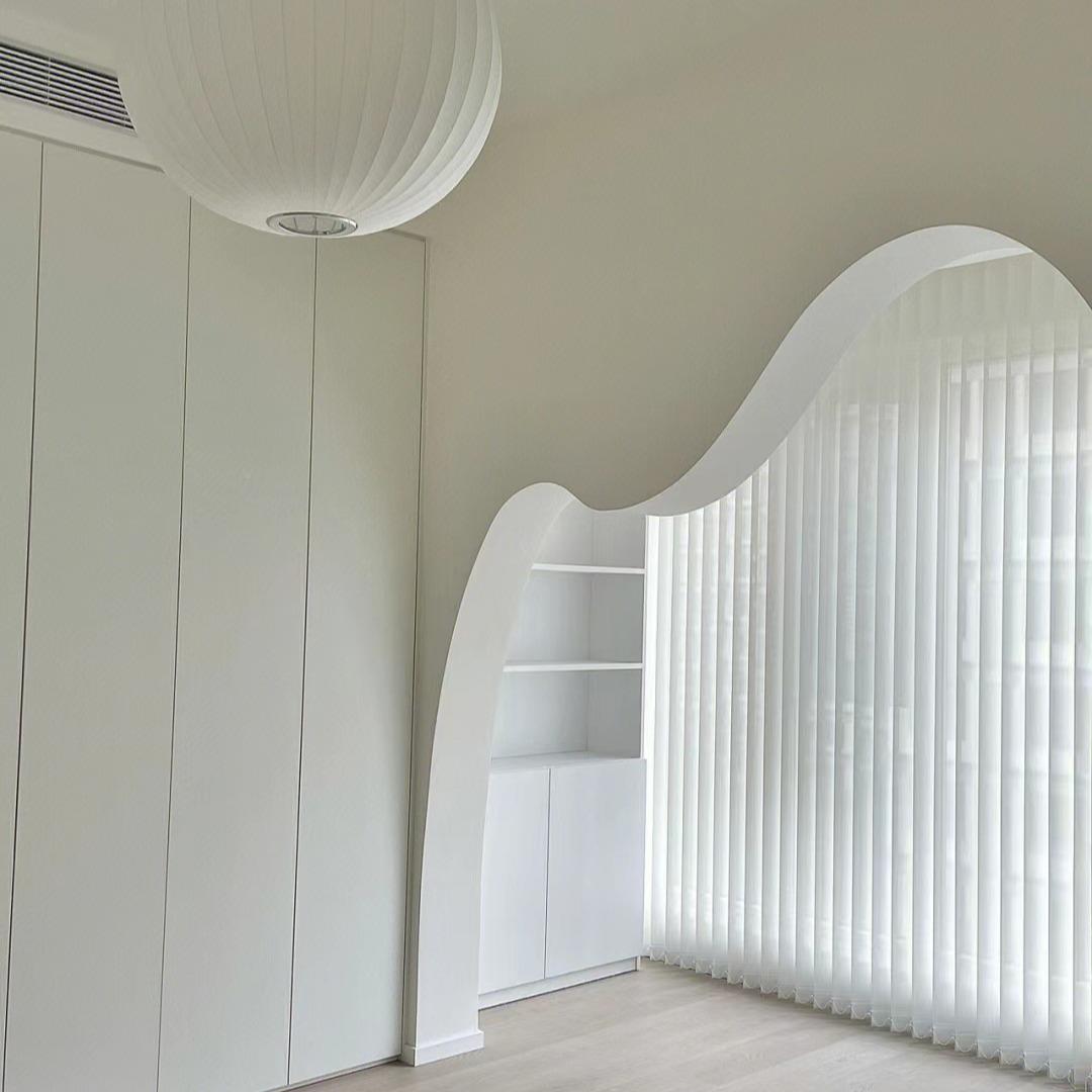 定制网TCL红竖百叶帘遮窗垂直帘防水防猫爪帘客厅阳台平窗价梦光