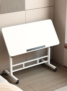 折叠宿升PNO降桌书桌万向轮桌面可调高节度家用舍桌学生餐办公床