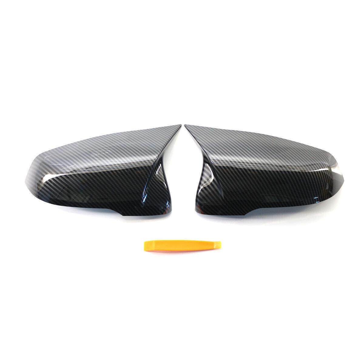 适用宝马41系X1倒车镜外壳F8F49F款52改装角碳纹511673865牛11673