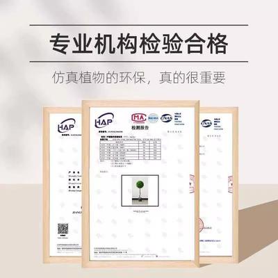 仿真绿植球型植型室内球形厅客盆栽装饰摆件假花仿物HNA真大花盆