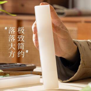 野里花间富镇纸阿汗书白镇尺压宣纸104压大镇纸玉石玉摆件