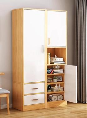 衣柜室家卧推拉门挂衣HNT柜出房用用床边小衣柜小户型租简易单门