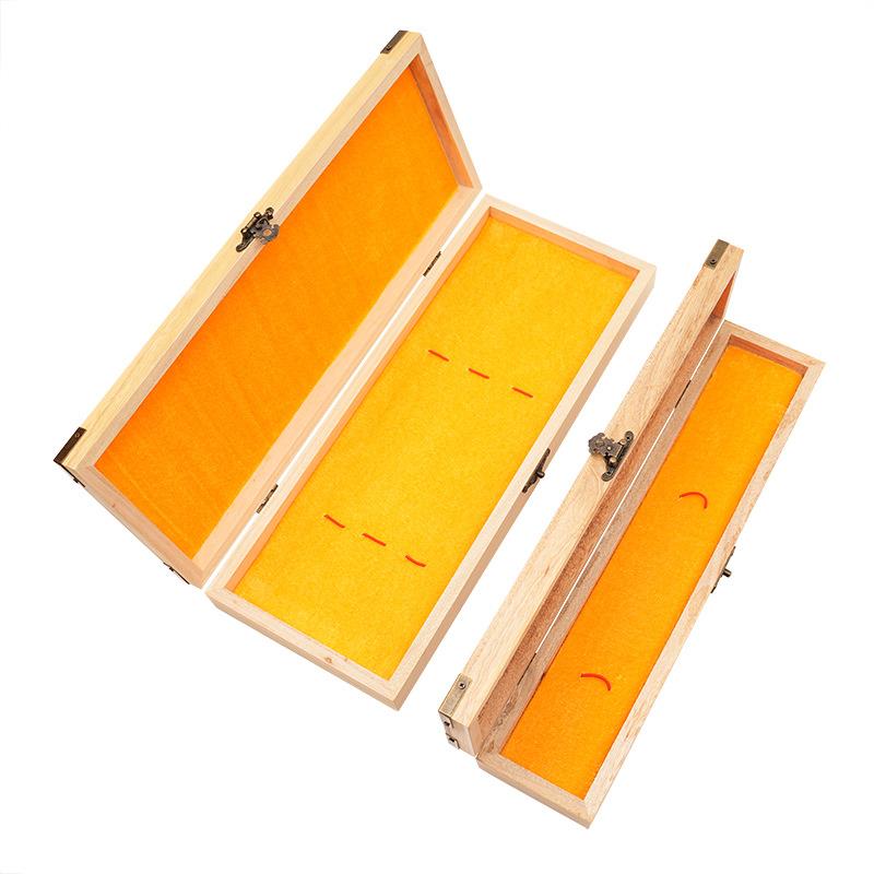 单三支装木质笔毛934刻盒支香樟木复古防虫防蛀光面可字收藏盒包