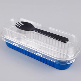 家盒长方形无品牌/锡纸盒榴莲糕打蛋包烤箱铝箔纸盒船形带盖厂锡