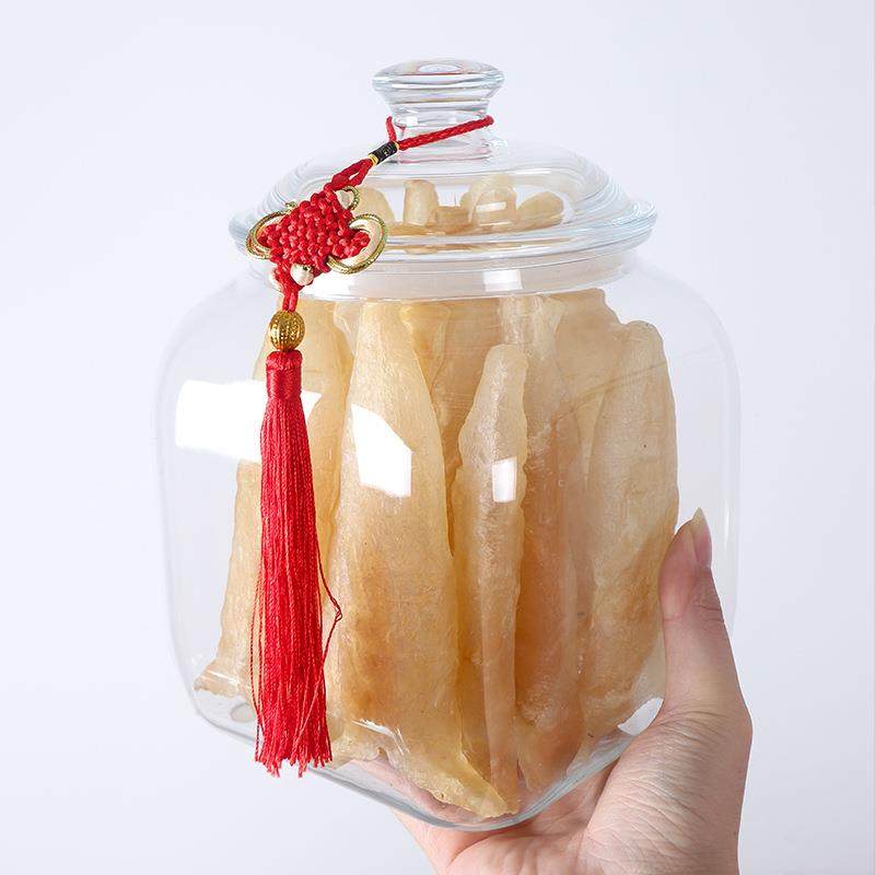 方品形PC收叶透明茶罐陈皮储存罐食级密封瓶大容80759量药材纳罐