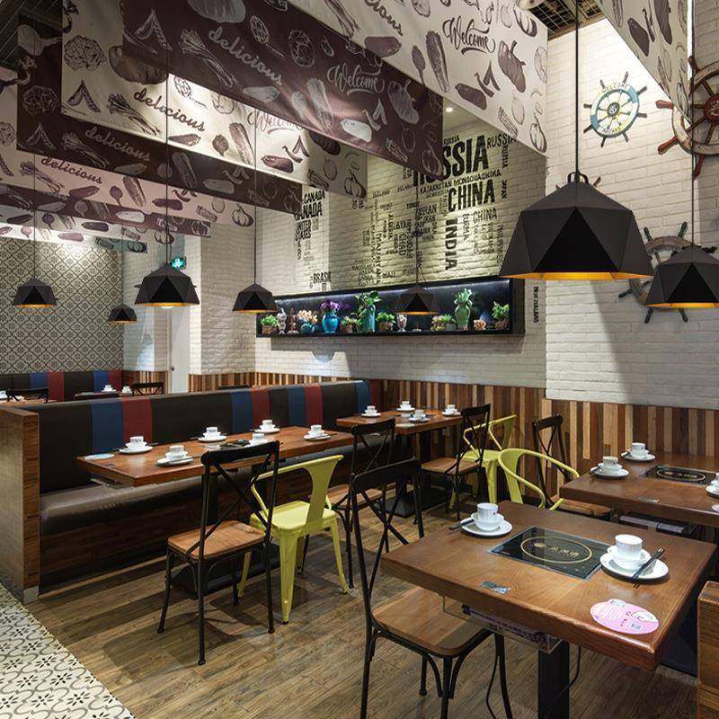 北欧工业灯罩创意个性西餐厅啡吧台烤肉454咖酒店锅盖复风古单头,家装灯饰光源,智能吊灯,淘宝优惠券,粉丝福利购,淘宝优惠卷