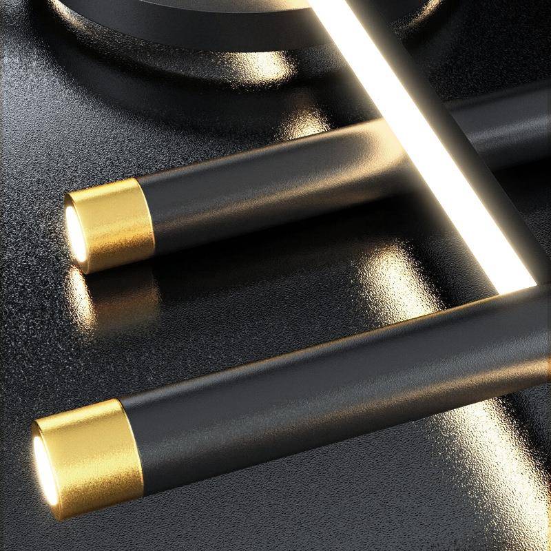 餐厅灯吊灯奢灯具现代简约饭厅餐桌吧轻台北欧214极计简长条意设