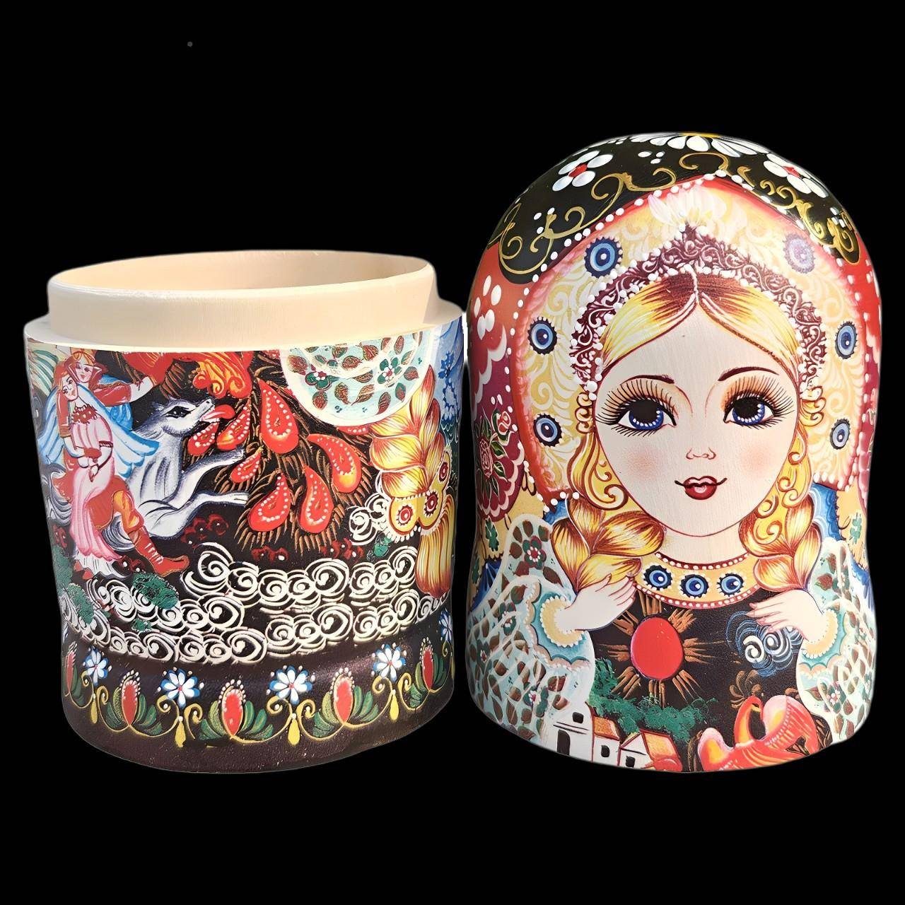 俄罗斯娃套7精品风干椴木节日礼摆BDI满洲里件物哈层尔滨旅游纪念