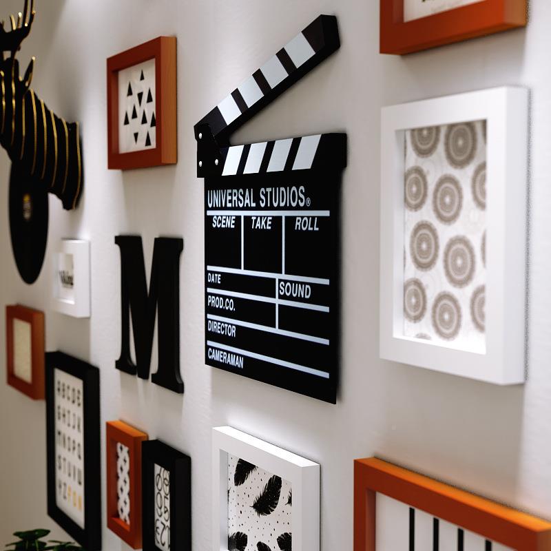 包邮现货装饰2428画组合商现代实木分照片组墙相框合微销2428