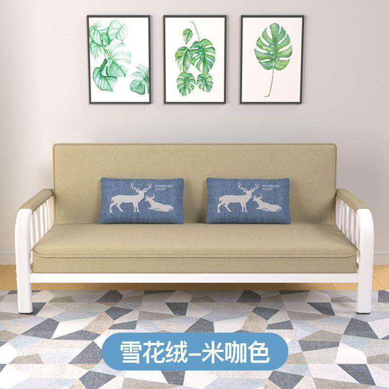 多功能折叠沙两用小户型布艺单人双人床厅出租房见详情客发简易懒