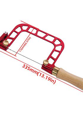 木工专用手工线拉花据据铝44035合金手拉锯多功曲线锯木能diy辅工