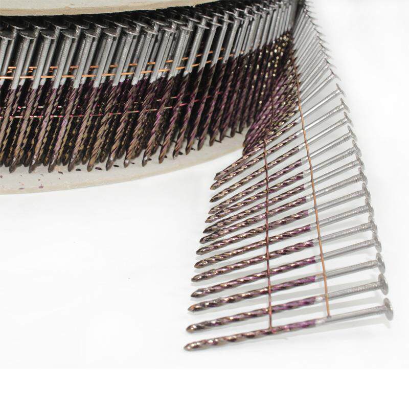 锦乾卷钉2.5*65电镀环牙大盘卷钉3000枚一卷高速线材自动化设备钉