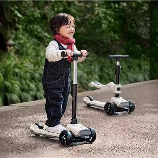 曼龙儿童滑板车宝宝可折叠1 6岁12男女童可坐可骑二合一溜溜车