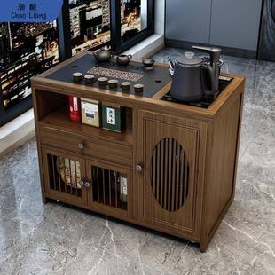移动茶桌茶台家用小茶台茶水柜小茶几阳台具套装自动烧水壶一体竹