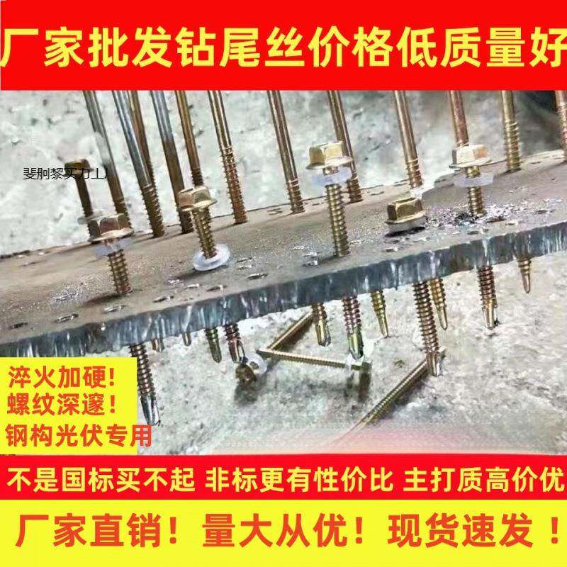 整箱钻尾丝六角钻尾丝燕尾丝钻尾螺丝彩钢瓦螺丝螺钉自攻自钻包邮