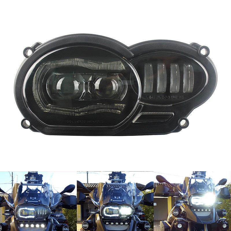 适用宝马R1200GS/ADV油鸟04-12年改装LED前大灯总成照明灯日行灯