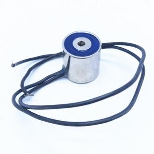 吸盘式电磁铁P25/2512V24VDC直流电磁吸M6孔电磁门吸圆形电吸盘