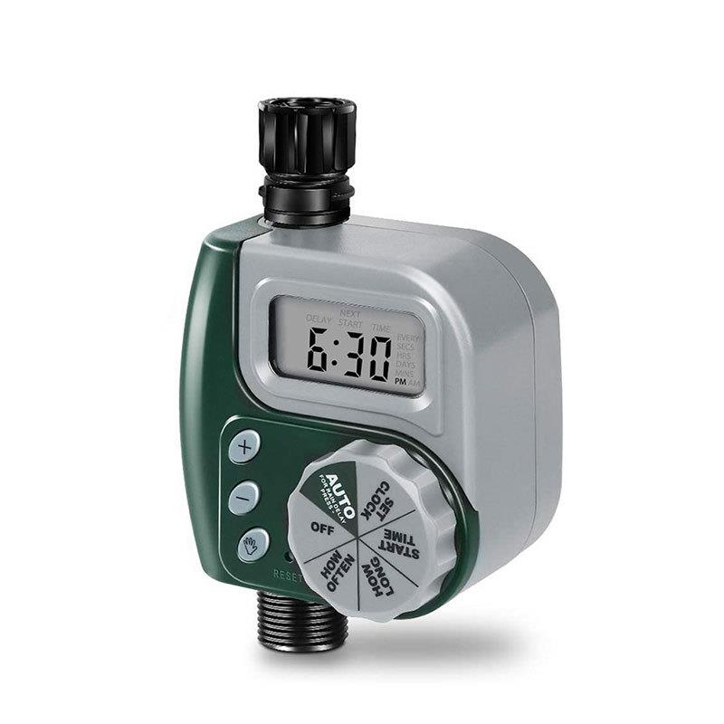 英文旋钮型自动浇水定时器花园洒水浇花灌溉控制器滴灌工具