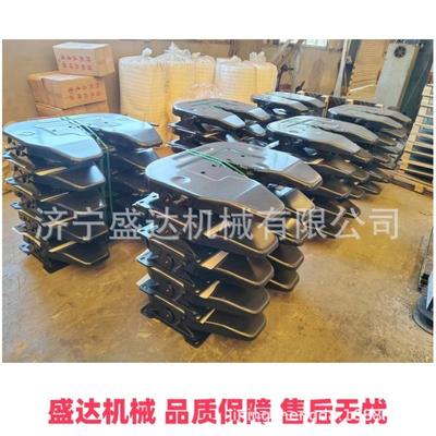 2inch约斯特JOST款fifthwheel90#板压铸造加重十字轴双摆牵引座