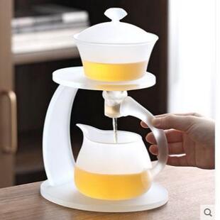 办公室会客功夫玻璃茶具套装家用懒人冲茶器自动泡茶壶