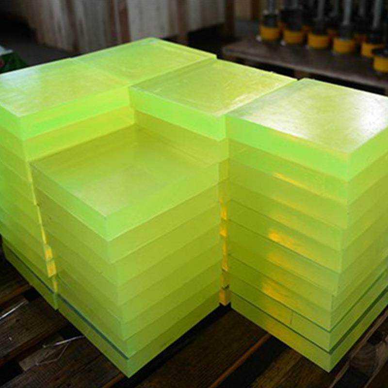 聚氨酯板 黄色高弹牛筋板PU板优力胶缓冲垫板聚氨酯卷板减震