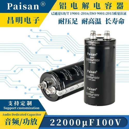 铝电解电容器螺栓型大容量22000μF100VHI-FI音响电子元器件