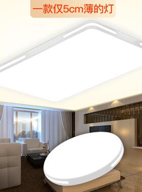 灯具客厅灯简约现代大气家用卧室灯温馨浪漫长方形铁艺led吸顶灯