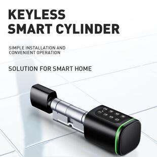 微锁智能锁芯指纹锁家用防盗门电子锁大门木门锁通用型室内门锁