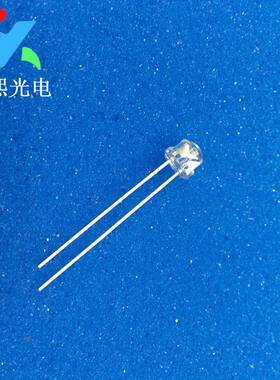 5MM草帽白灯长脚白发白led灯珠发光二极管f5白色灯珠