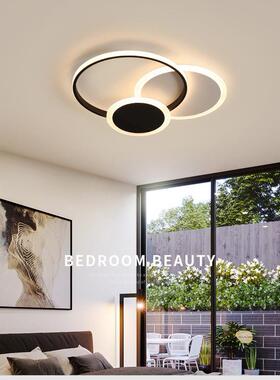现代简约卧室吸顶灯led几何形体款北欧灯具创意个性客厅灯主卧灯