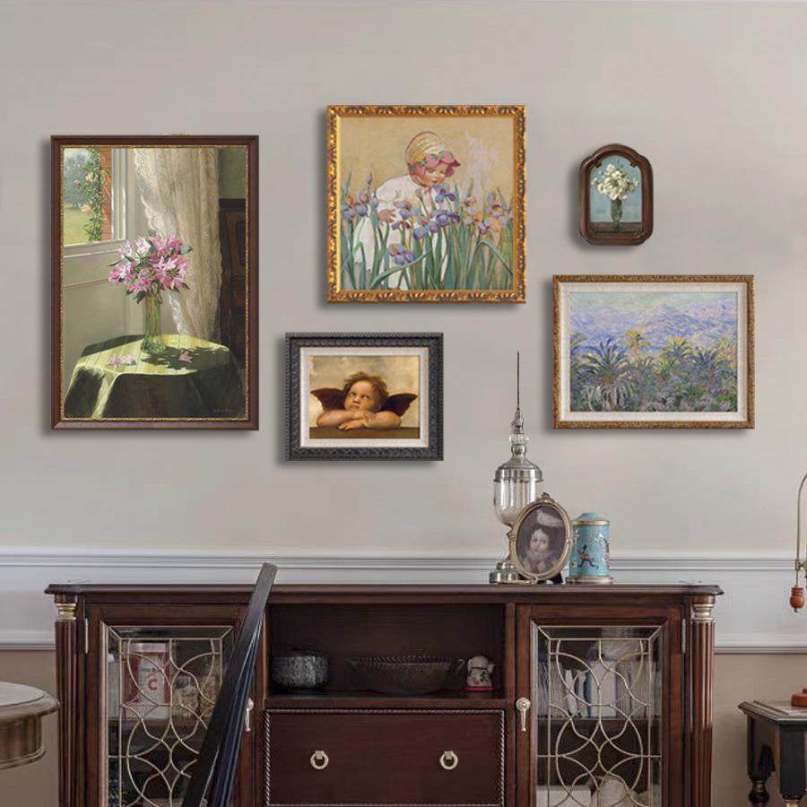 「听天使在唱歌」法式复古客厅装饰画中古风挂画文艺小众客厅组合,畜牧/养殖物资,畜牧/养殖器械,淘宝优惠券,粉丝福利购,淘宝优惠卷