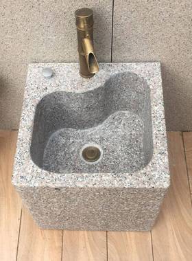 室外庭院14965拖把池家用外石拖头墩户石材拖把池一体大理布石布