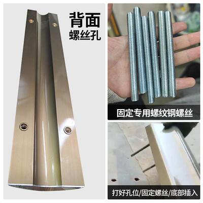 高端香槟17058金铝合金挡车器车停倒车位地挡位限位车器阻挡器止