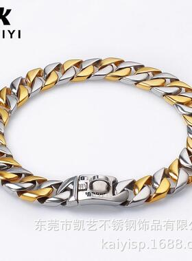 厂家直销红17239斗牛恶不霸犬网铸造狗链镜面精抛光锈钢项圈宠物