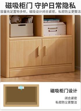 儿童实木书墙架置落地物架多层客51892厅靠储柜子物柜学生收纳家