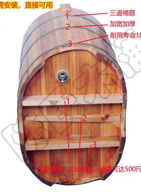 陈澡氏香杉木桶木泡澡木桶浴沐桶儿童省水保温纯手VHZ工盆澡桶木