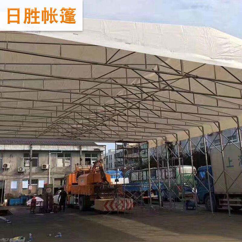 活动推拉棚户车库外临时仓棚57封煤棚洗煤厂闭移动推拉雨棚