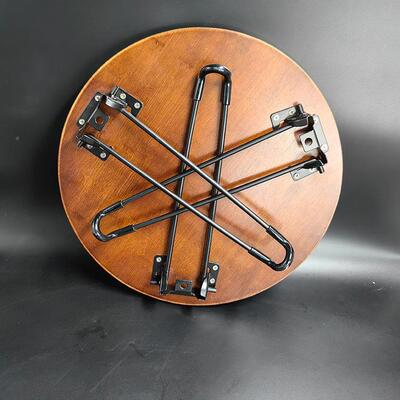 实木小竹可折叠桌营户外便ESA携圆桌窗客厅飘阳露台边几民宿围炉