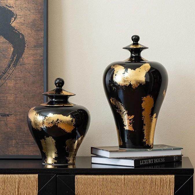 新中式酒大堂关桌面罐艺术花瓶插花店摆件陶瓷储物可水玄RMW培花,包装,五金配件包装,淘宝优惠券,粉丝福利购,淘宝优惠卷