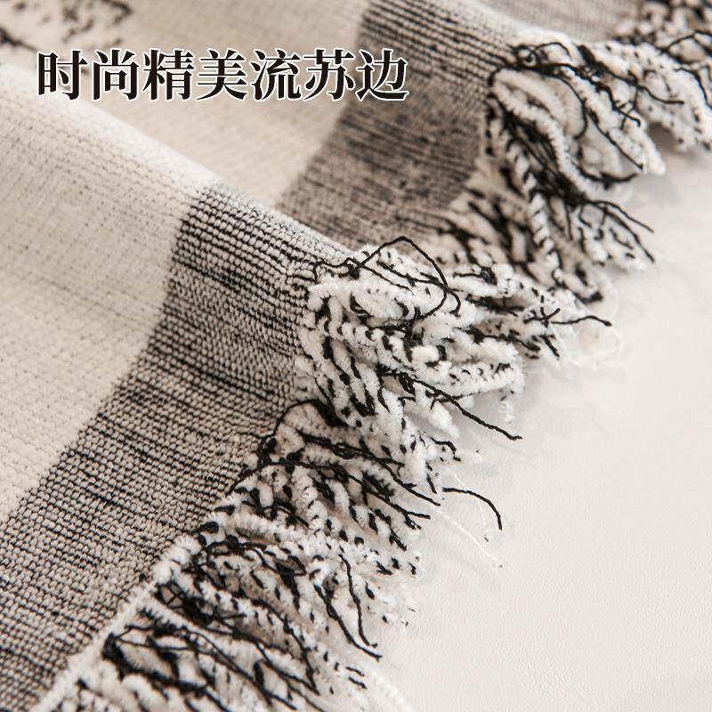 中古风雪尔沙发盖布巾四季通2MUP0用25新款尼全沙包发套罩防猫抓