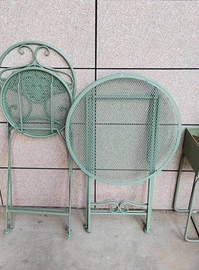 室内阳台台桌露椅组合三件套休闲室外露户外铁艺简约家天YST09141