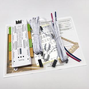 别墅网踏红楼梯感应步灯制器32级LE控D人楼体感应梯81266灯控制器