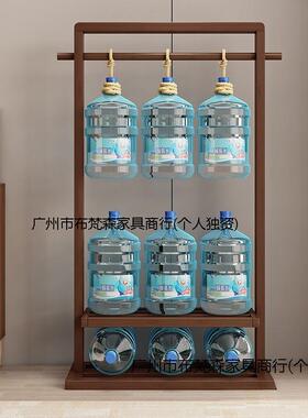 衣挂架实木19848落地衣架带轮卧室衣帽移架客厅简约现新中式代衣