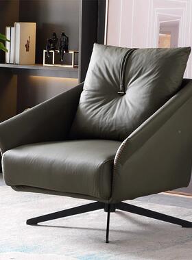 轻奢沙简发椅厅单人客沙发现代51685转约办公休闲椅卧室阳台洽谈