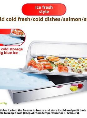 QUN不锈钢助餐展水台果示盘冷餐展示盘幼儿园面包篮自点心盆试吃