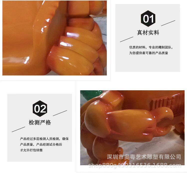 厂家直销玻璃钢螃蟹凳子雕塑 海鲜酒楼凳子雕塑 园林景观雕塑配饰