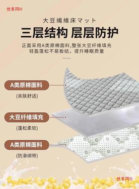 床垫软垫家用薄款褥垫子租房床垫被宿舍防68081滑护床床单人盖炕